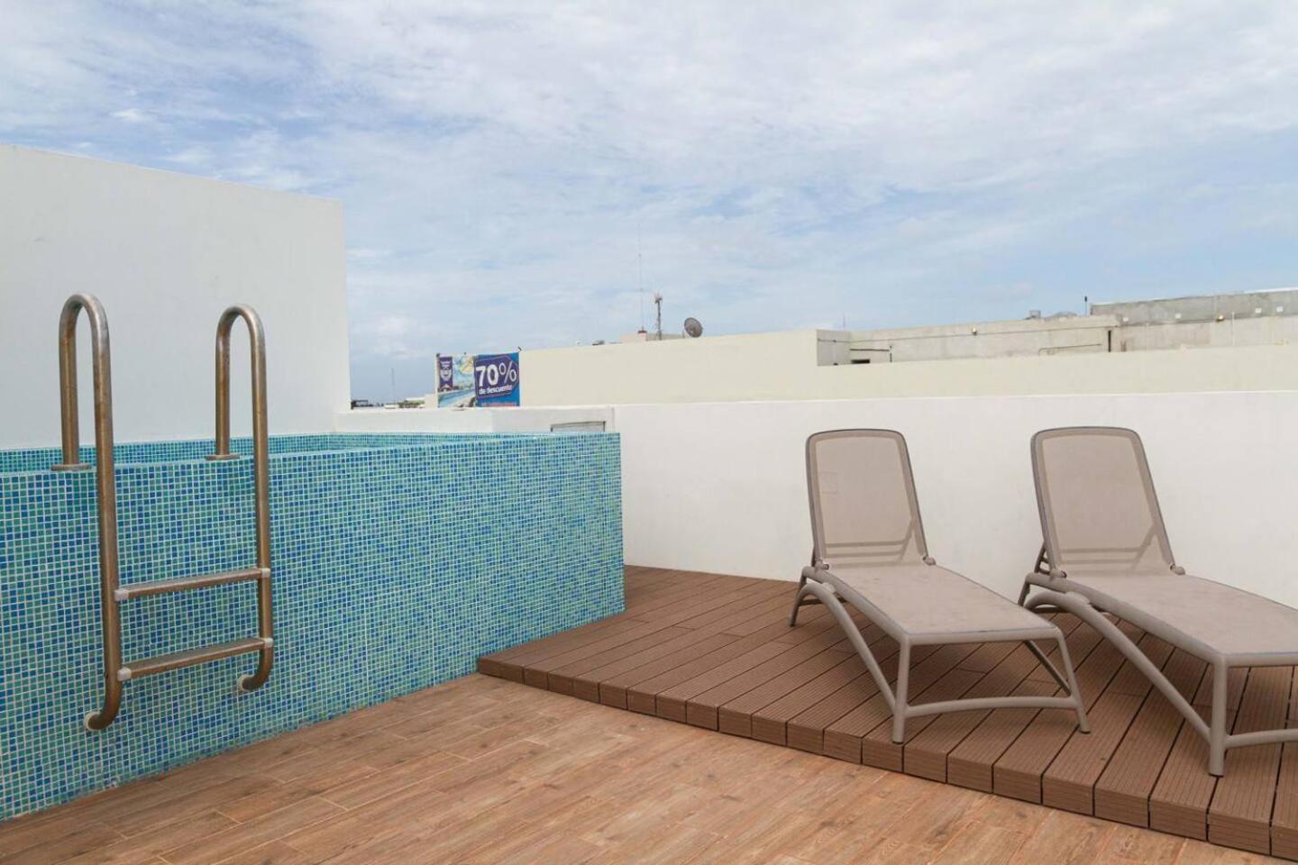 Luxury 1br Penthouse, Sauna And Private Roof Apartamento